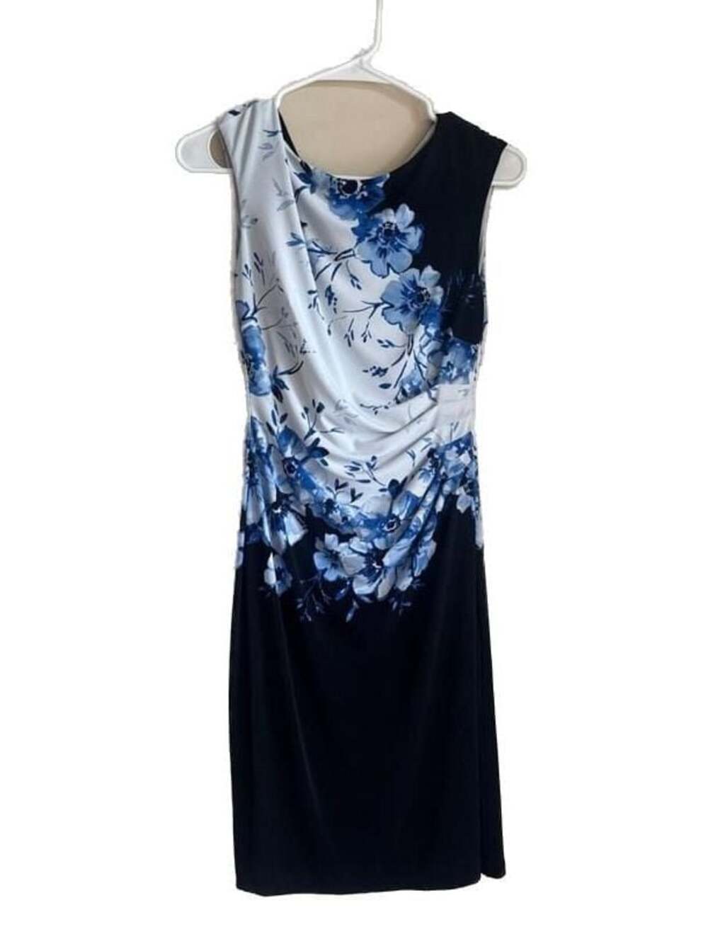 Lauren Ralph Lauren Blue Floral Dress Size 2 summer office Outfit